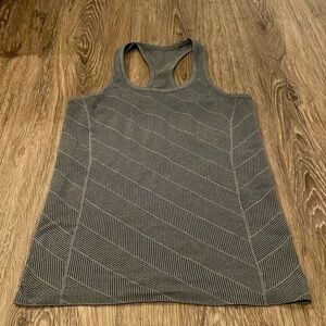 Lululemon Swiftly Tech racerback yoga tank top Heathered Slate Gray size 6 EUC
